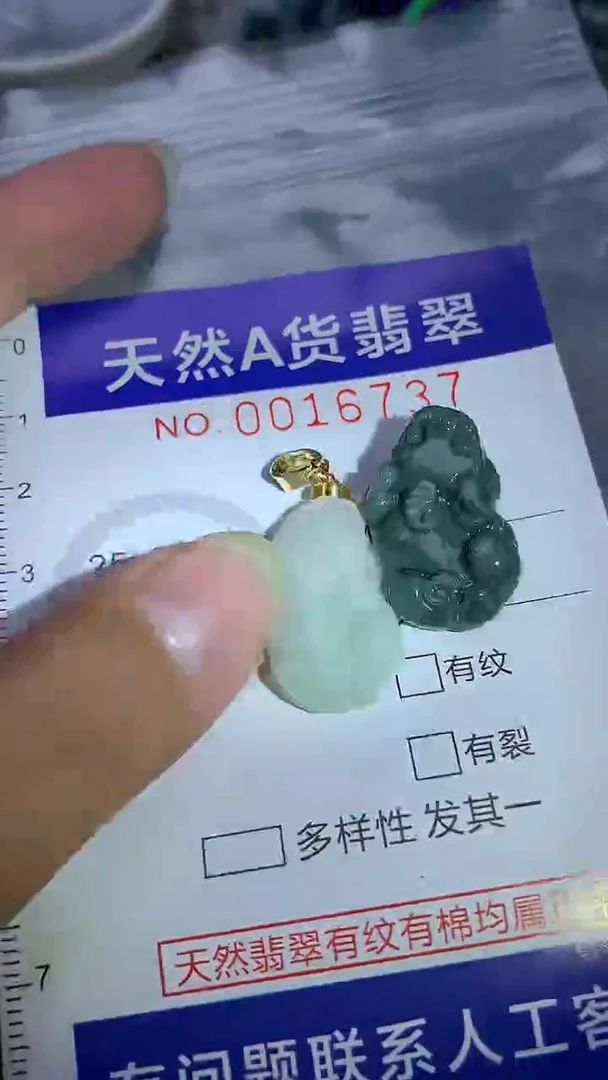 吊坠(赠链)未镶嵌翡翠1