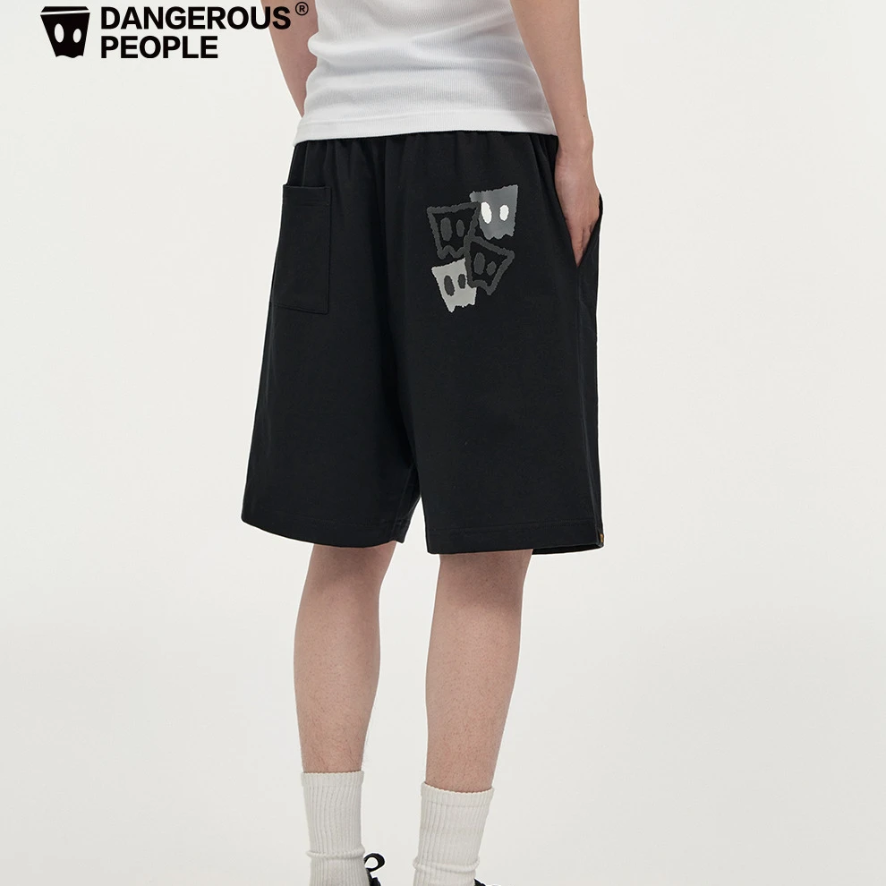 Dangerouspeople薛之谦dsp纸袋头抽绳短裤高街百搭运动休闲五分裤