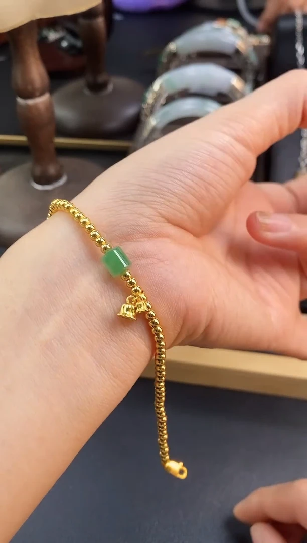 颈饰银S925镶嵌翡翠13444