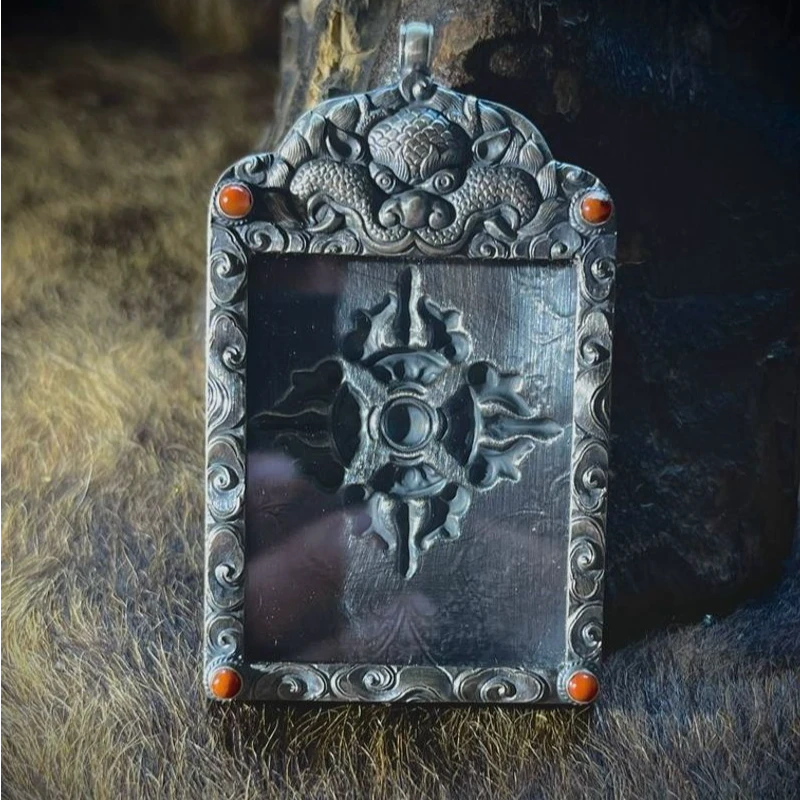 铜合金吊坠 金刚杵饕餮唐卡嘎乌盒子藏式首饰西藏饰品民族风配饰