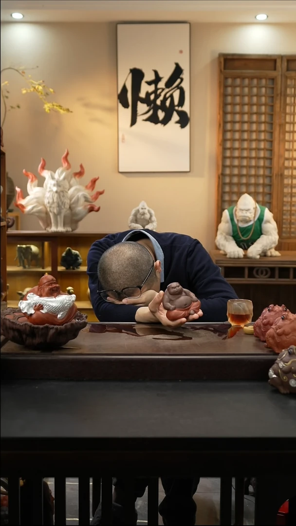 紫砂茶宠紫砂社会猪小光