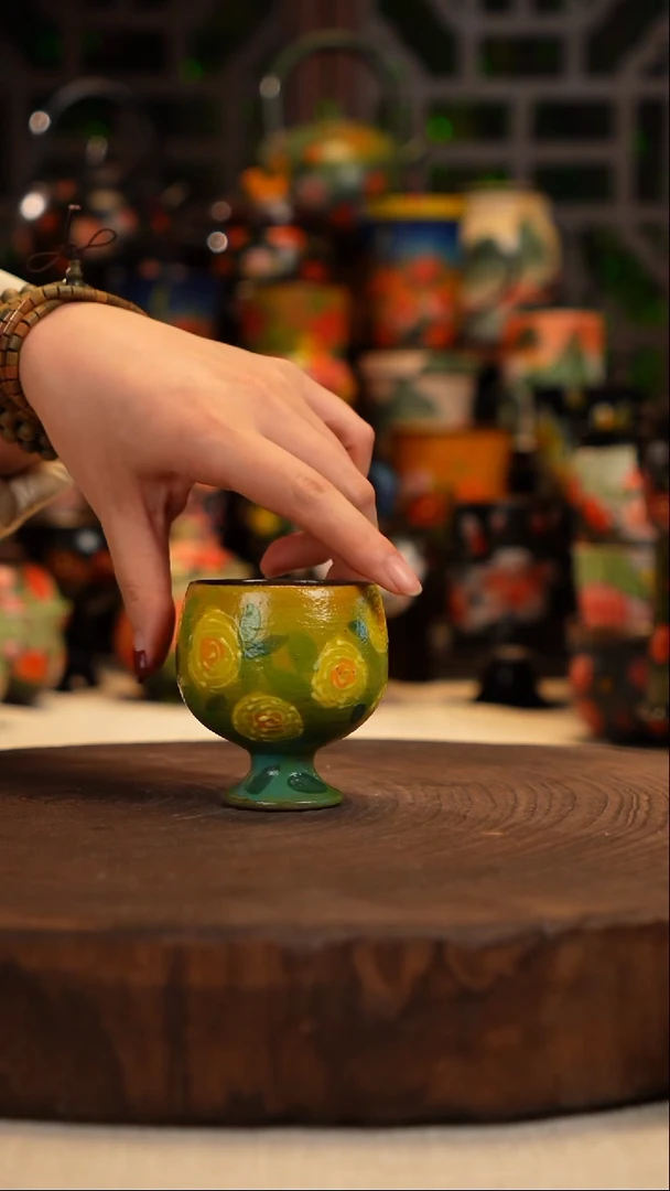 油画  釉下彩 杯子