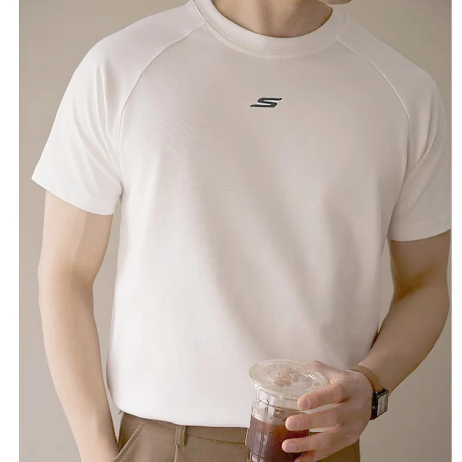 运动休闲健身户外夏季透气速干跑步训练圆领半袖