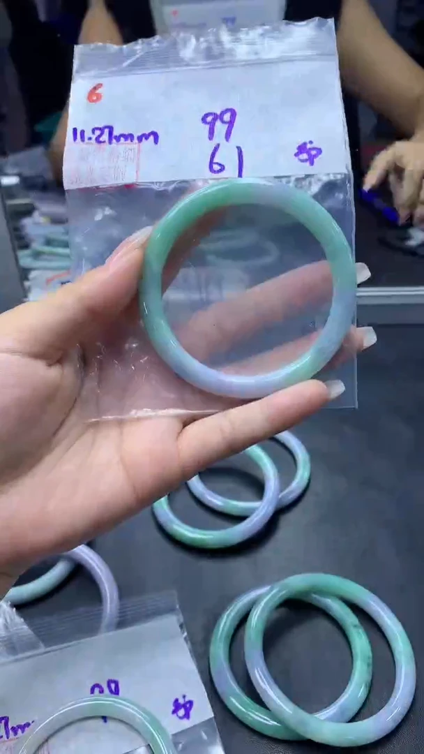 未镶嵌定制翡翠6手镯61纹+99元+拍一发一