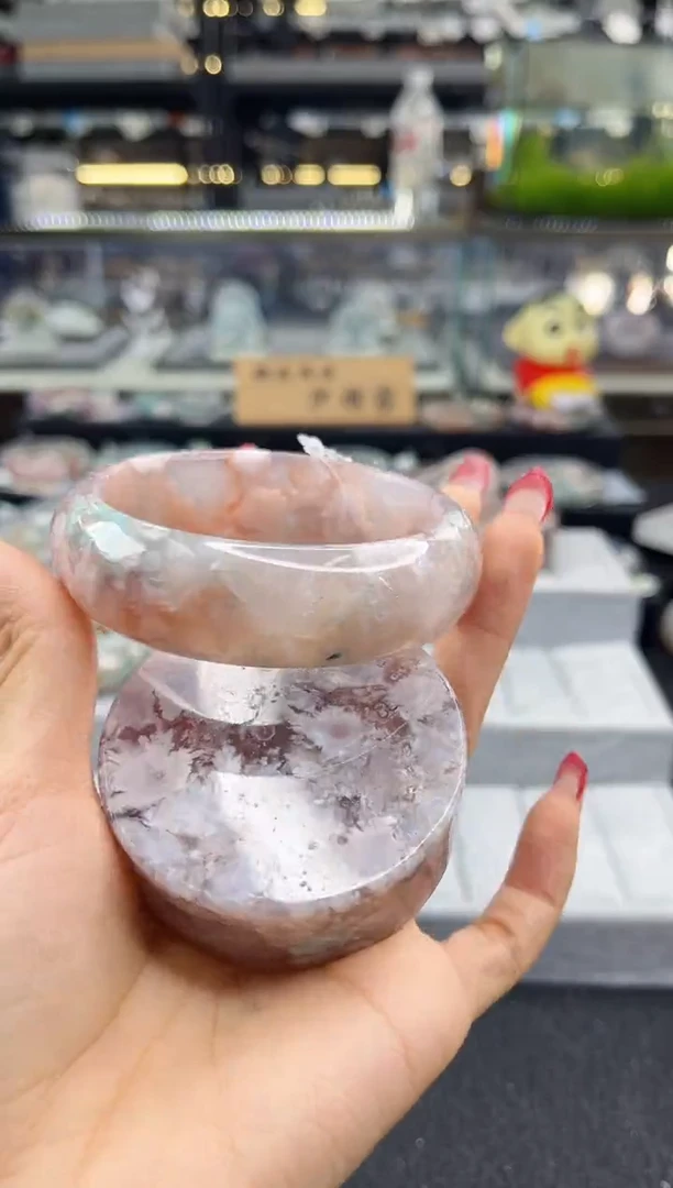 未镶嵌手镯石英质玉59-61圈口 （赠品镯心）S9895