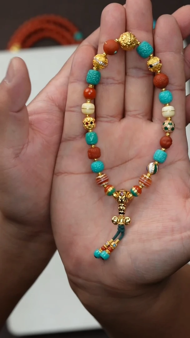 未镶嵌绿松石手持魔*師多宝手持