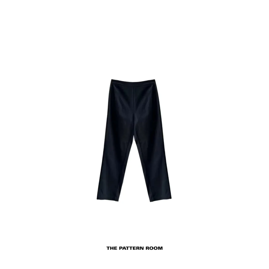 The patten room | 刚需时髦收缩线条延展腰烟管西裤同款显瘦