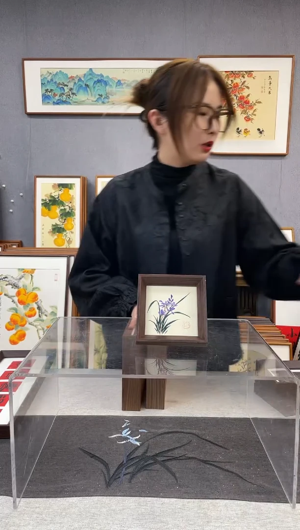 【闪购商品】国画5寸-小摆台作品-兰花