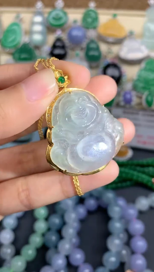 【闪购商品】翡翠颈饰18K金镶嵌337-中国好珍宝