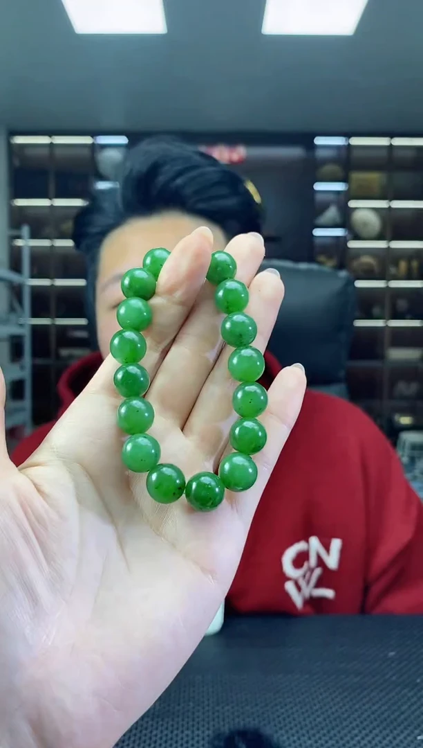 【闪购商品】和田玉手饰未镶嵌卡12圆珠