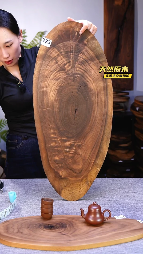 木北美黑胡桃原木.干裂疤结不属于商品质量问题完美主义者慎拍