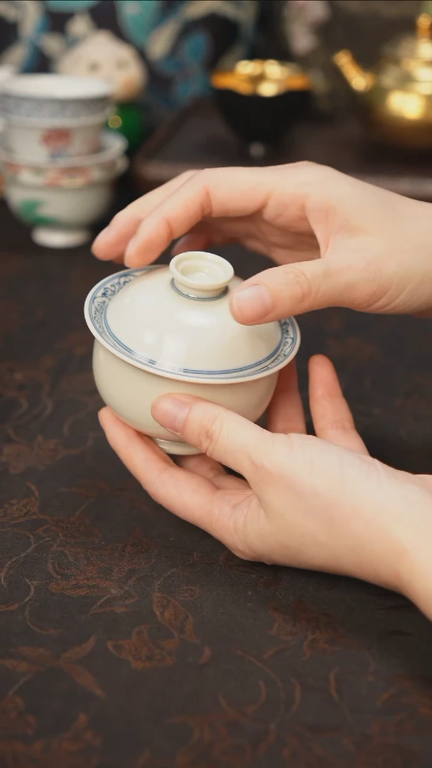 景德镇陶瓷杯碗柴烧多人