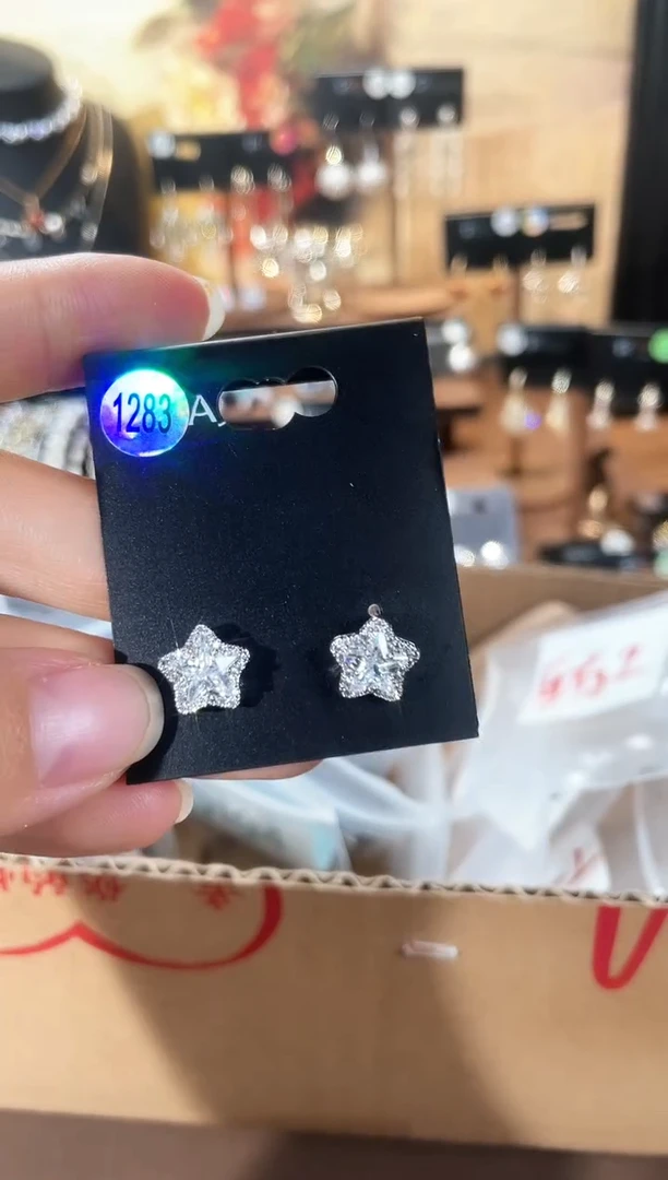 合金925银锆石豆1283