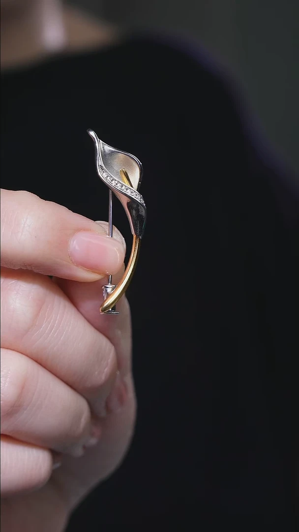 无925银夜**华胸针