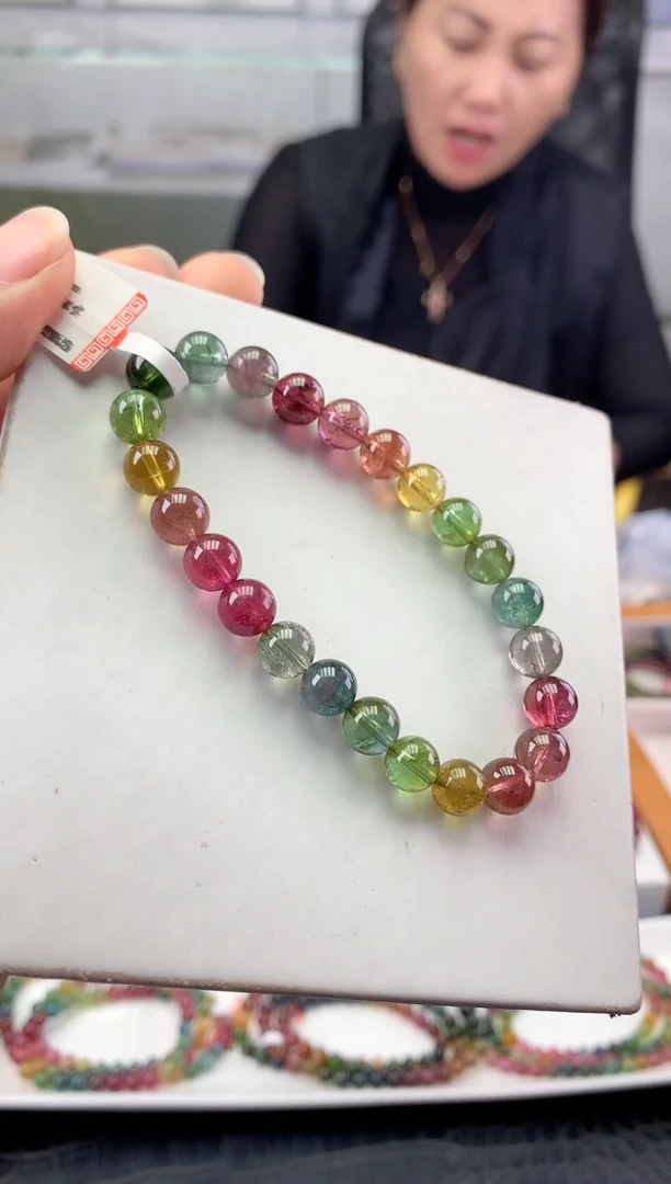 未镶嵌手串碧玺多样性发一条