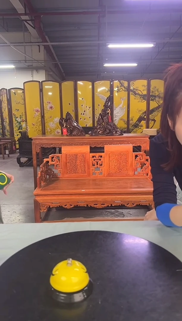 木用****缘YFO9AM5-110092福寿纹矬双人椅拍