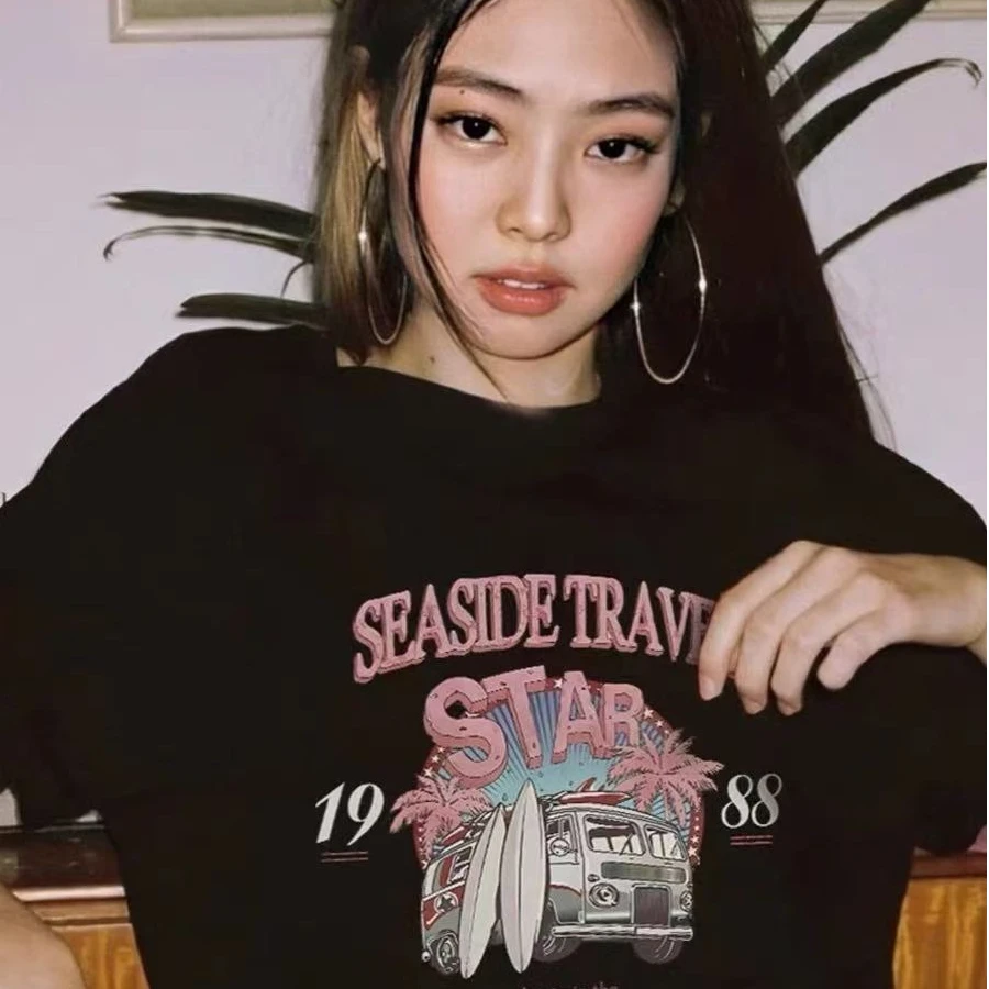 【发菜家】美式280宽松复古重磅纯棉短袖hiphop街头overseas