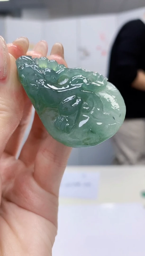 【闪购商品】定制翡翠未镶嵌5145jw-毛货挂件79