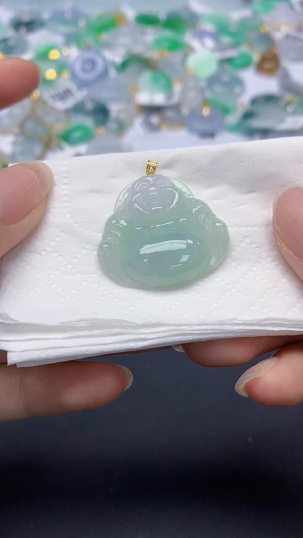 翡翠未镶嵌颈饰天然缅甸a货翡翠