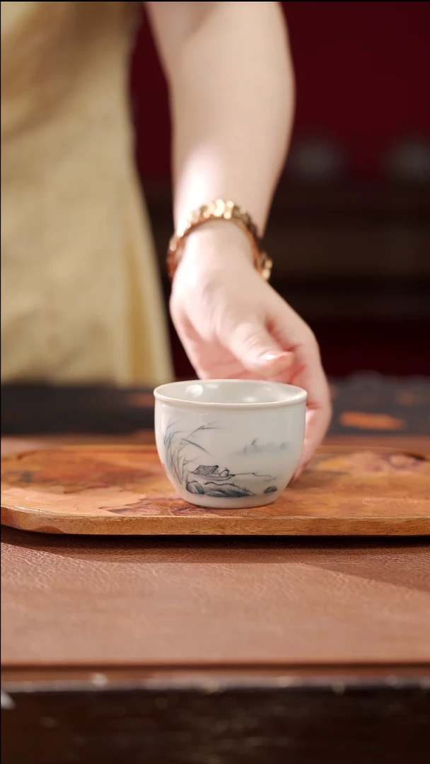 柴烧缸杯-山水aaa