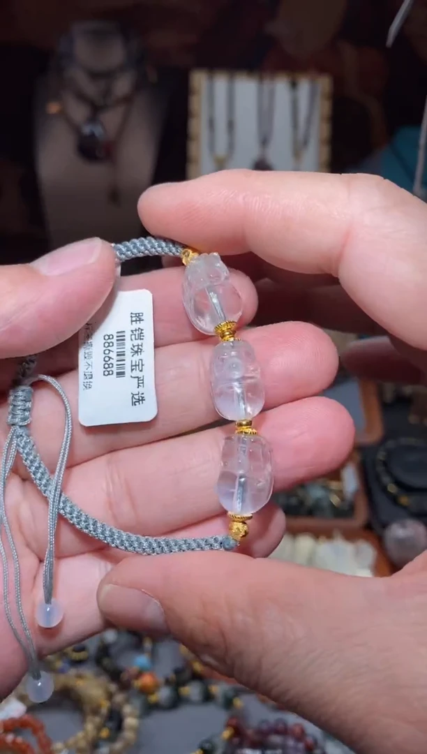 【闪购商品】水晶蓝针手绳未镶嵌貔貅