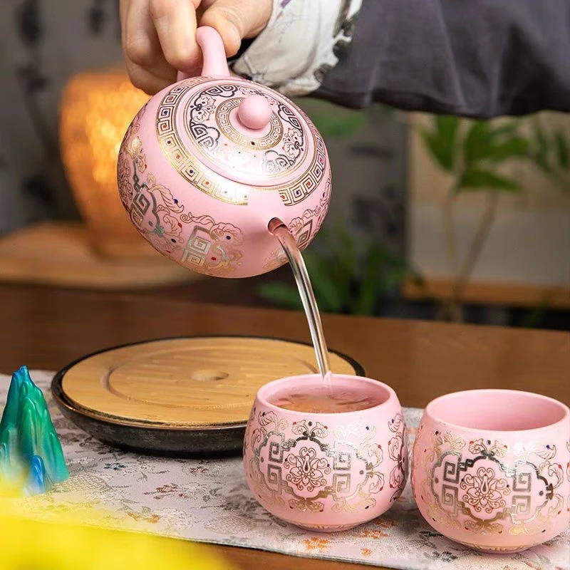 敦煌紫砂段泥凤鸣壶D1500