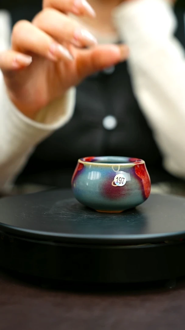 197#原矿钧瓷炉钧釉香炉