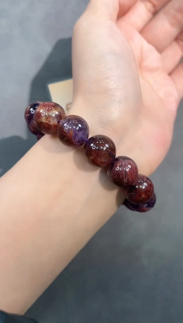 【闪购商品】水晶手链未镶嵌67号紫幽灵单圈14mm