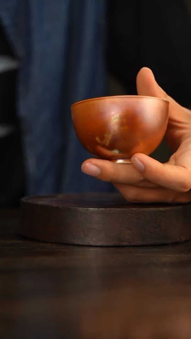 63柴房陶瓷柴烧老款主人杯