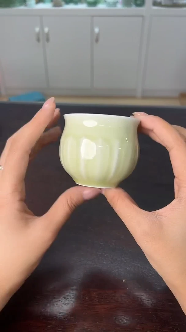 龙泉云间青瓷小米茶器