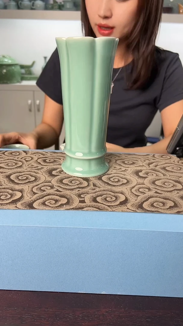 龙泉云间青瓷小米茶器
