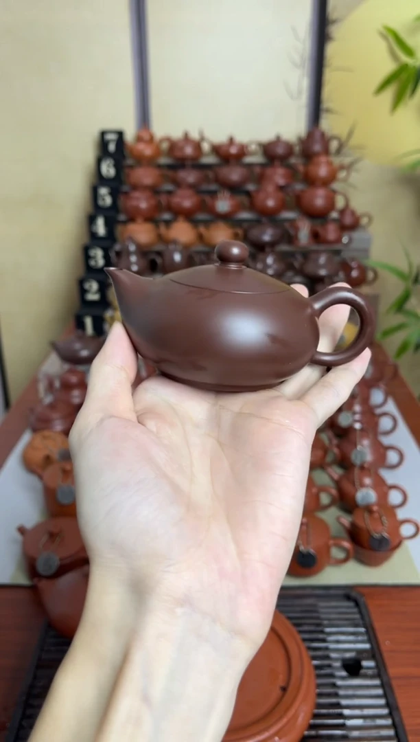 紫泥凤雏壶130cc带证书礼盒