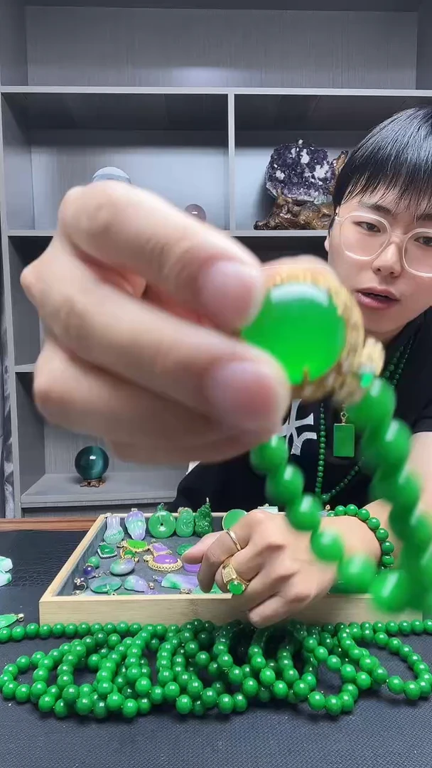 14K金镶嵌手链翡翠手链