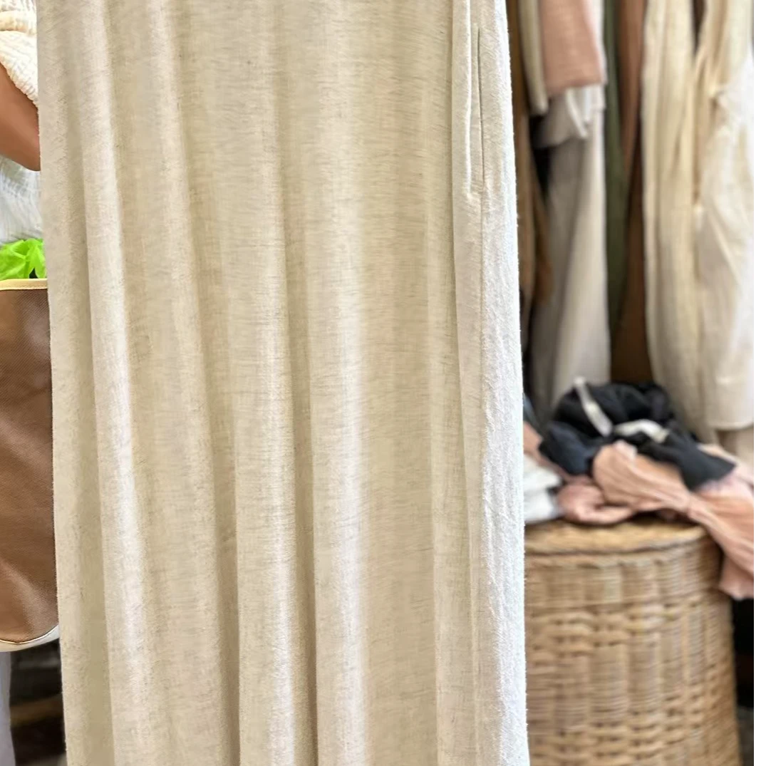 TAYA泰国手工棉麻长衣连衣裙