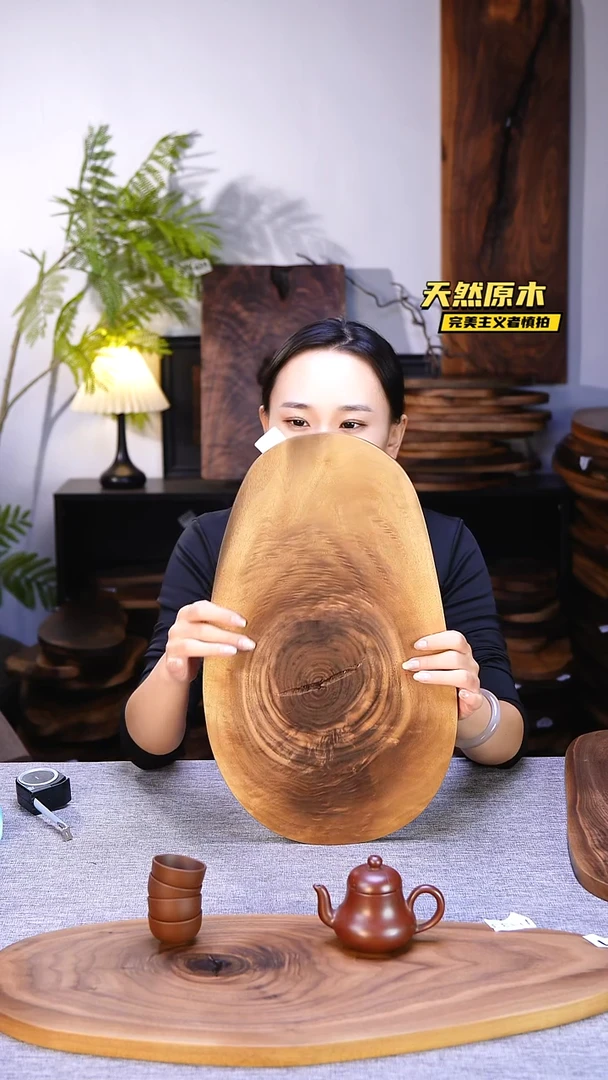木北美黑胡桃原木.干裂疤结不属于商品质量问题完美主义者慎拍