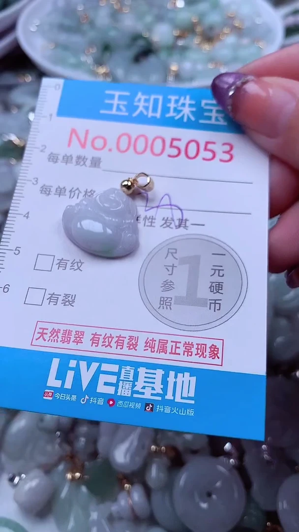 翡翠未镶嵌吊坠(不含链)5053