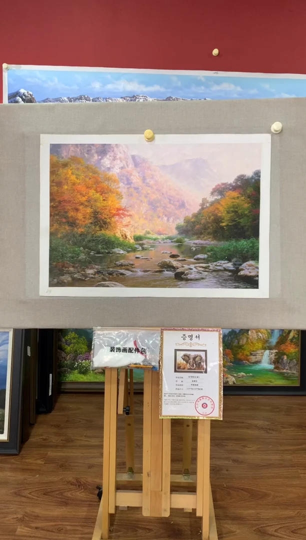 油画【73号】朝鲜原创手绘油画【功勋Ⅰ级画家丨孤品佳作】【顺丰包邮】