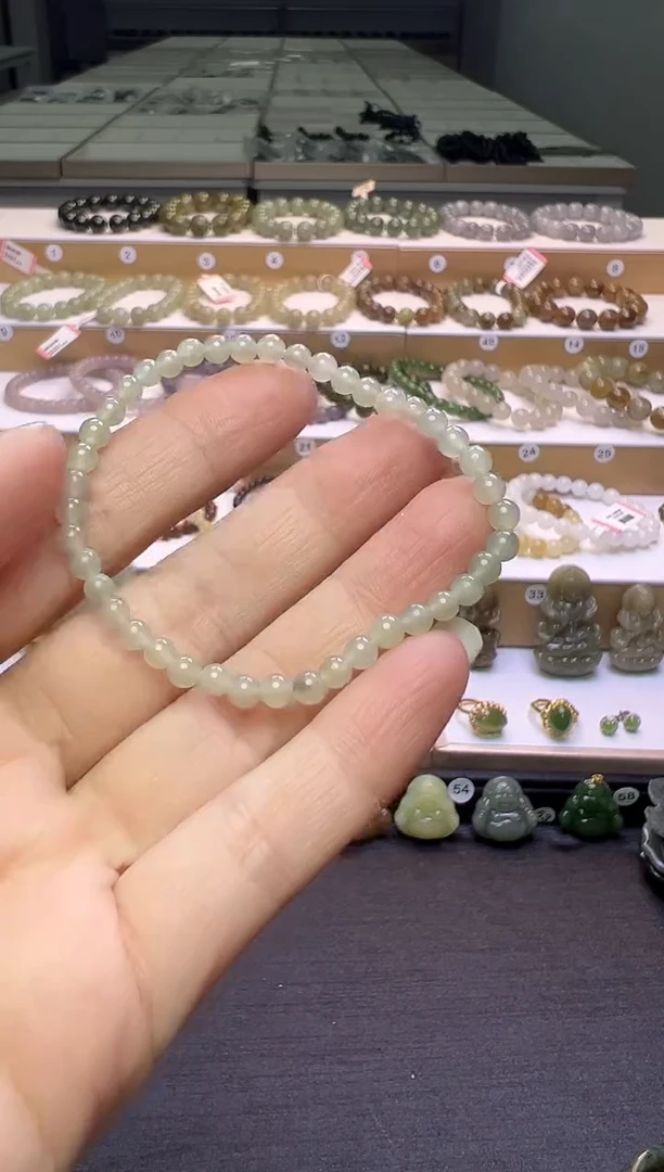 颈饰未镶嵌和田玉84号链接卡4mm