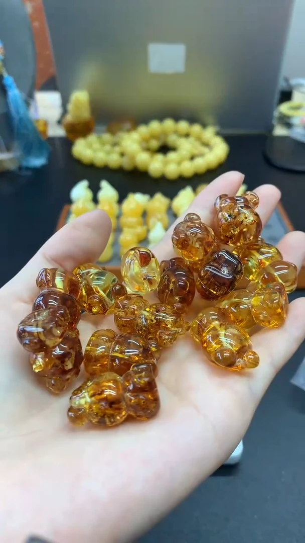 未镶嵌琥珀珠宝奇石2204多样性发其一默认有瑕