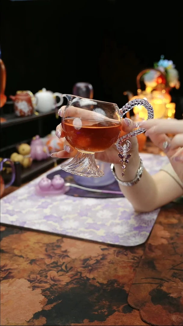 紫色高足公道杯+滴流@@@@@