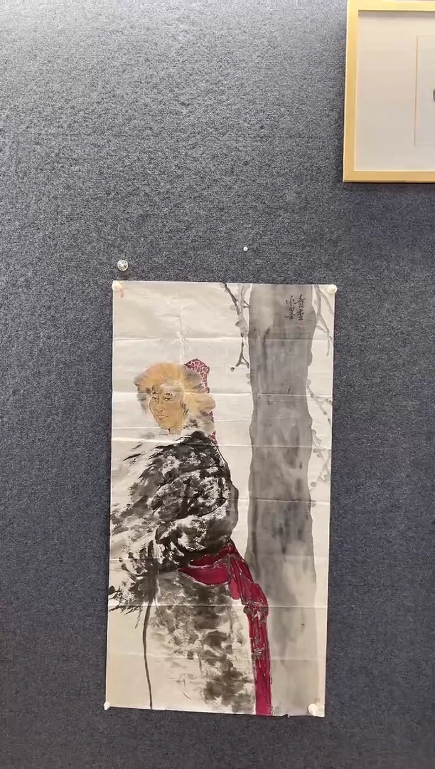 国画6803贾青Z水墨人物四尺整张软片