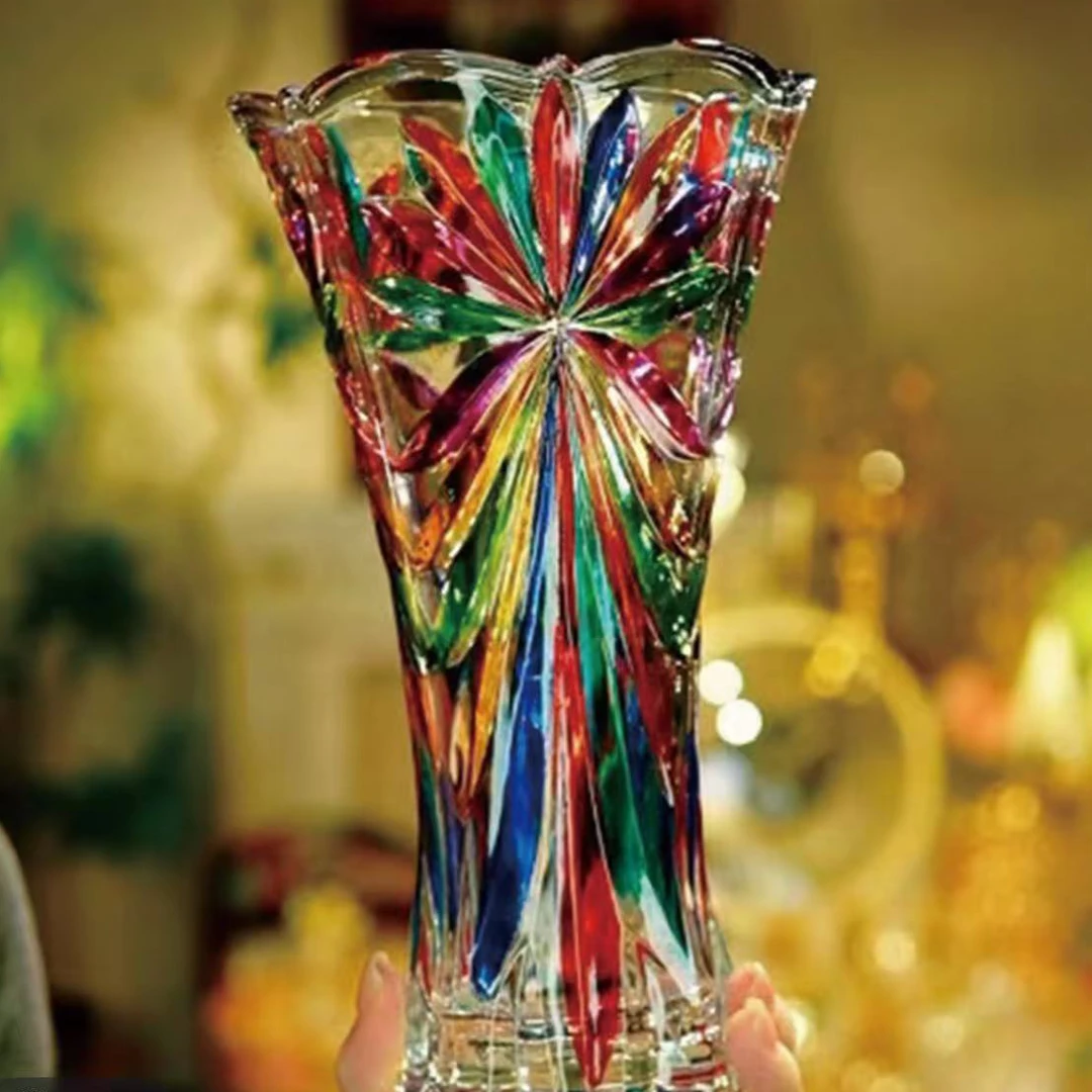 轻奢人工手绘花瓶送礼摆件客厅小摆件