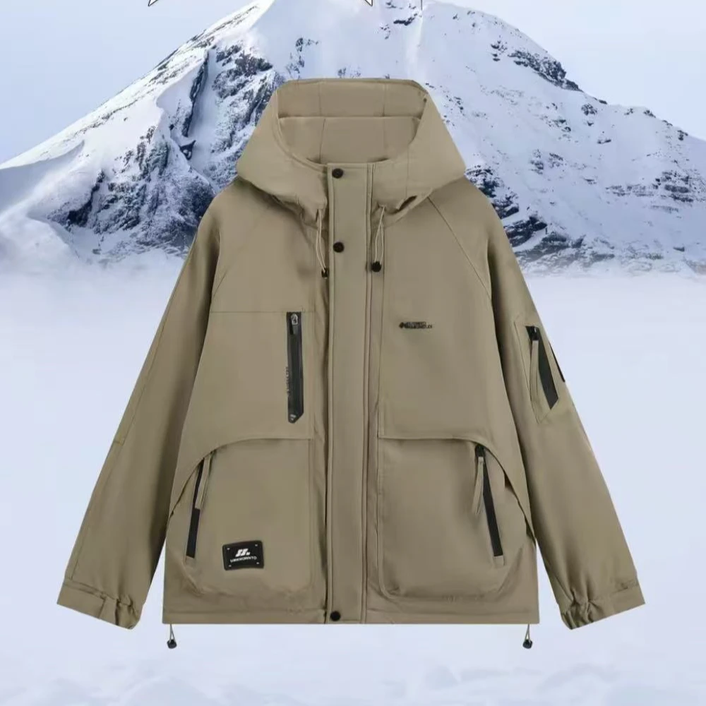 5889绿【天宫寻梦】户外二棉工装拉链冲锋衣外套