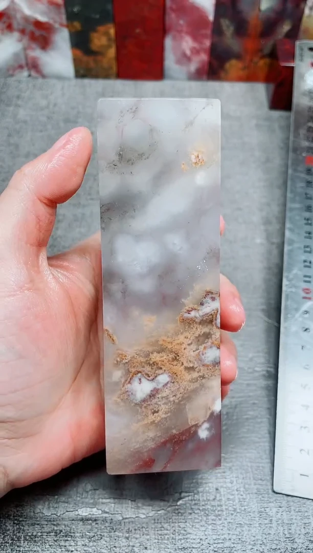 玉桂林鸡血玉素章白冰贵妃30