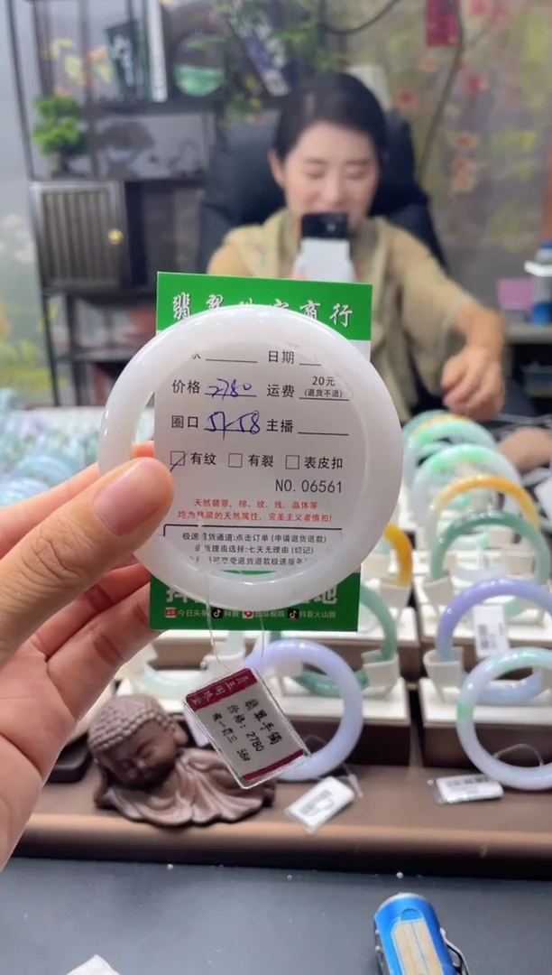 未镶嵌手镯翡翠06561***