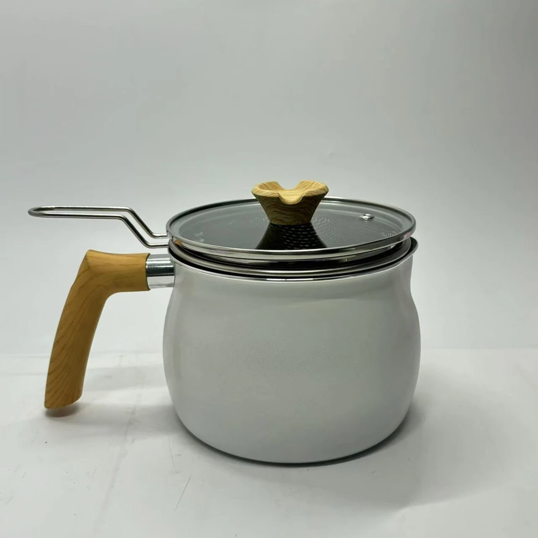 （福利） 15cm白色不粘奶杯锅全灶通用家用