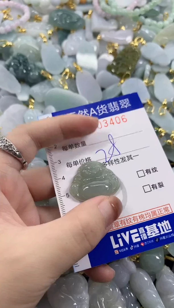 颈饰未镶嵌翡翠天然A货翡翠