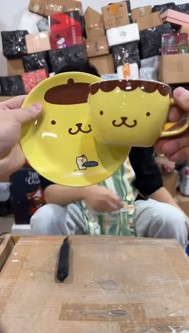 瓷片A款布丁狗一杯一碟