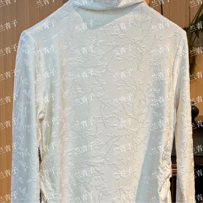 陈 新中式 白色上衣6985