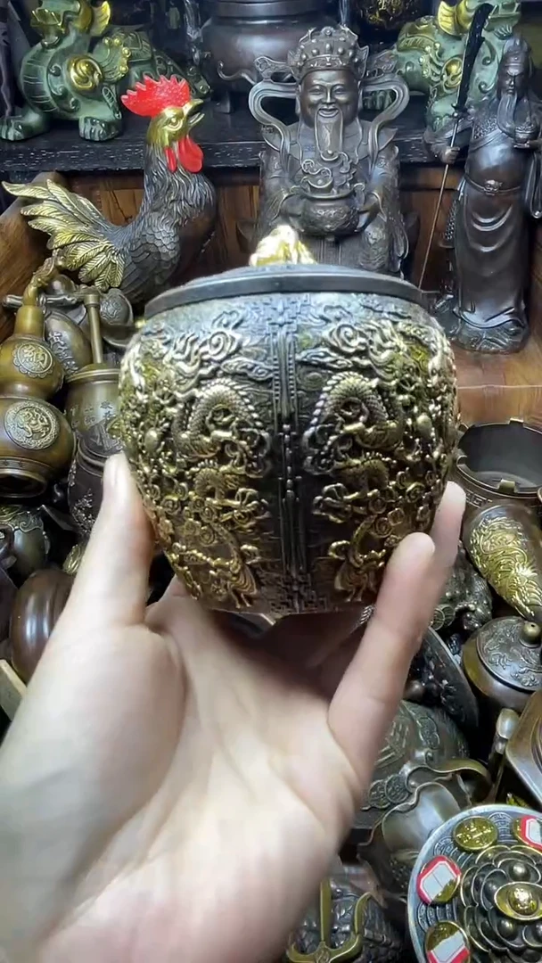 闪购链接，点击下单，有运费险，铜摆件